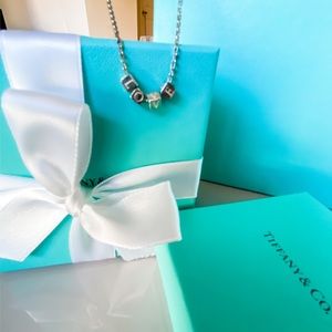 Tiffany & Co. Era LOVE pendant SS New! 18”